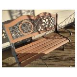 Cast Iron & Wood Bench