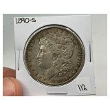 1890-S Silver Morgan Dollar