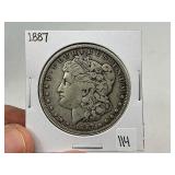 1887 Silver Morgan Dollar
