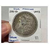 1882-O/S Silver Morgan Dollar