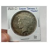 1923-D Silver Peace Dollar
