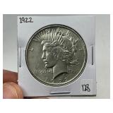 1922 Silver Peace Dollar