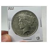1922 Silver Peace Dollar