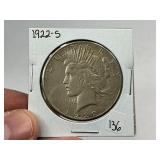 1922-S Silver Peace Dollar