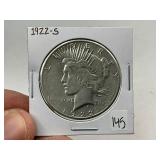 1922-S Silver Peace Dollar