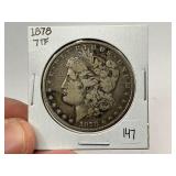 1878 7TF Silver Morgan Dollar