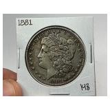 1881 Silver Morgan Dollar