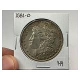 1881-O Silver Morgan Dollar