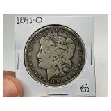 1891-O Silver Morgan Dollar