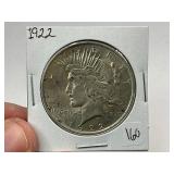 1922 Silver Peace Dollar