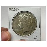 1922-D Silver Peace Dollar