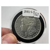 1881-S Silver Morgan Dollar