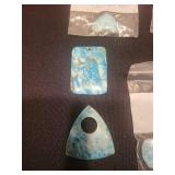 Collection of Larimar Stones and Beads for Jewelry Making