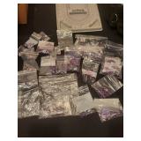 Collection of Amethyst Gemstone Beads in Assorted Shapes and Sizes