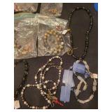 Collection of Semi-Precious Stone Bead Necklaces, Bracelets, and Loose Beads
