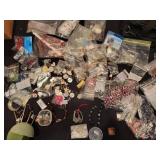 Assorted Jewelry Making Supplies and Beads Lot