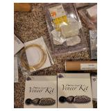Large Jewelry Making and Beading Supplies Lot with Tools and Storage Bin