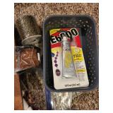 Large Jewelry Making and Beading Supplies Lot with Tools and Storage Bin