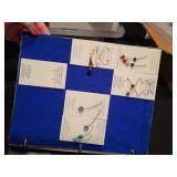 Gemstone Jewelry Sample Collection and Birthstone Display Boards