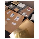 Jewelry Making Sheets and Metalsmithing Material Lot with Tools and Tiles