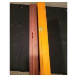 Set of 2 Wooden Jewelry Display Cases with Metal Tree Stand