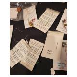 Set of Handmade Masque Lapel Pins and Brooches with Gemstone Accents