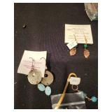 Artisan Handmade Jewelry Lot Assorted Earrings Bangles Pendants