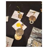 Collection of Handmade Copper and Bronze Jewelry Pendants and Earrings