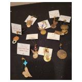 Collection of Handmade Copper and Bronze Jewelry Pendants and Earrings