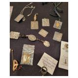 Artisan Sterling Silver and Mixed Metal Jewelry Collection with Earrings and Pendants