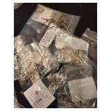 Lot of Mixed Silver and Metal Jewelry Findings and Components