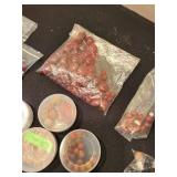 Collection of Assorted Semi-Precious Stone Beads and Findings for Jewelry Making