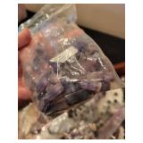 Collection of Purple Gemstone Beads and Tumbled Stones Assortment