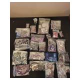 Collection of Purple and Lavender Stone and Glass Beads for Jewelry Making