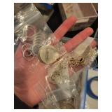 Collection of Mixed Silver and Gold Jewelry Findings and Components