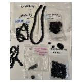 Assorted Black Onyx Gemstone Beads and Beaded Strands Collection