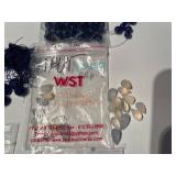 Collection of Assorted Blue Gemstone and Glass Beads for Jewelry Making