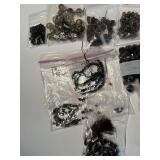 Collection of Smoky Quartz Beads and Gemstone Strands Assorted Sizes