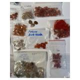 Collection of Assorted Semi-Precious Gemstone Beads and Stones