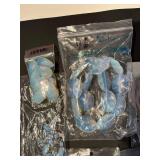 Collection of Assorted Blue and Iridescent Beads for Jewelry Making