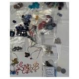 Large Mixed Lot of Artisan Beads and Jewelry Findings