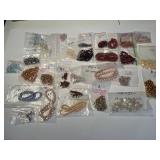 Large Collection of Assorted Loose Beads in Various Colors and Sizes