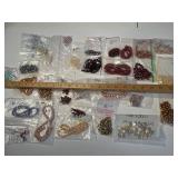Large Collection of Assorted Loose Beads in Various Colors and Sizes