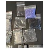 Bulk Collection of Assorted Glass and Seed Beads with Findings