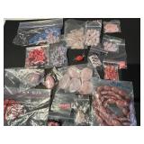 Large Collection of Assorted Pink Gemstone Beads and Jewelry Findings