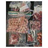 Assorted Gemstone and Glass Beads Crafting Lot