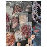 Assorted Gemstone and Glass Beads Crafting Lot