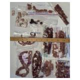 Collection of Russian Sunstone Polished Gemstone Beads and Cabochons