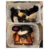 Collection of Jewelry Display Stands, Risers, Mannequin Busts, and Display Props