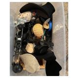 Collection of Jewelry Display Stands, Risers, Mannequin Busts, and Display Props